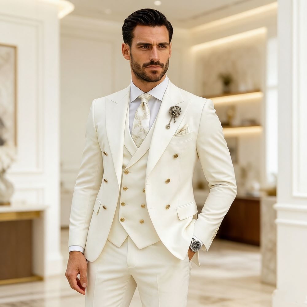 Men Formal Wear Modern - Traje de boda para hombre color