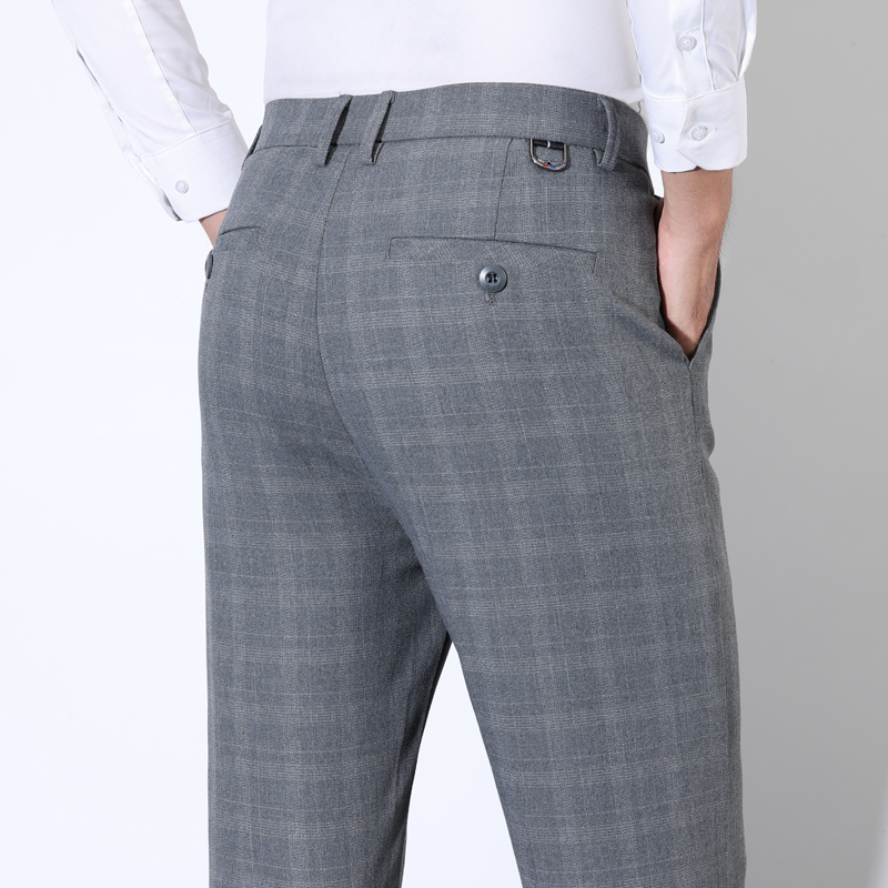 Men'S Formal Wear For A Wedding - Pantalones de traje clásicos a rayas