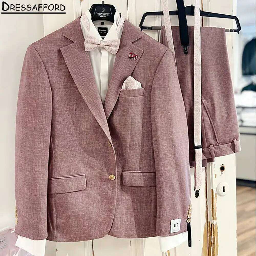 Men Formal Wear Pink - Trajes de boda formales de color