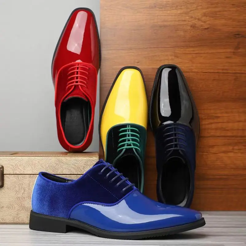 Men Formal Wear Dress - Zapatos de vestir Oxford con bloques