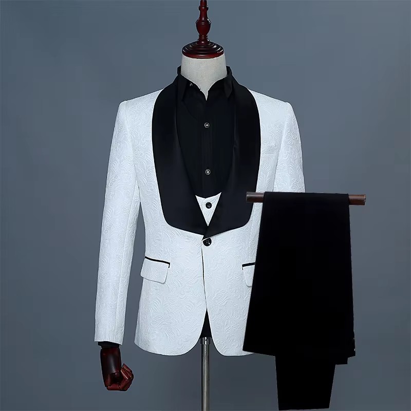 Traje de Esmoquin de Tres Piez - Men Formal Wear Pink reseña y precio