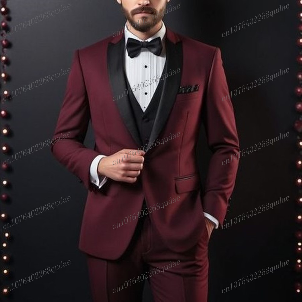 Nuevo traje Formal rosa y negr - Men Formal Wear Pink reseña y precio