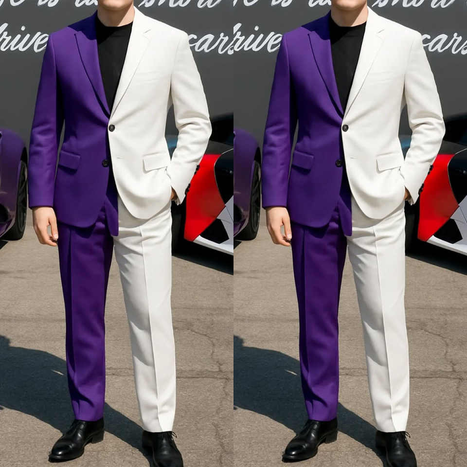 Esmoquin Formal para hombres d - Men Formal Wear Purple reseña y precio