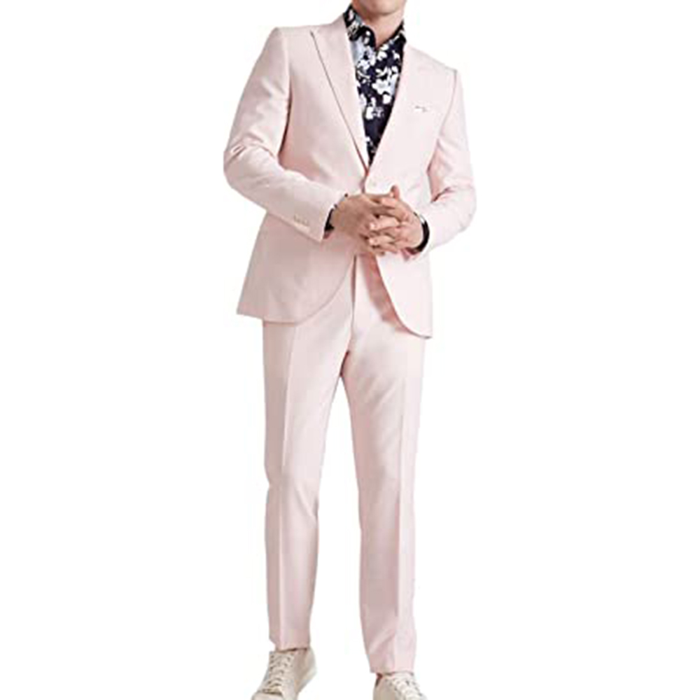 Trajes Rosados de Verano para  - Men Formal Wear Pink reseña y precio