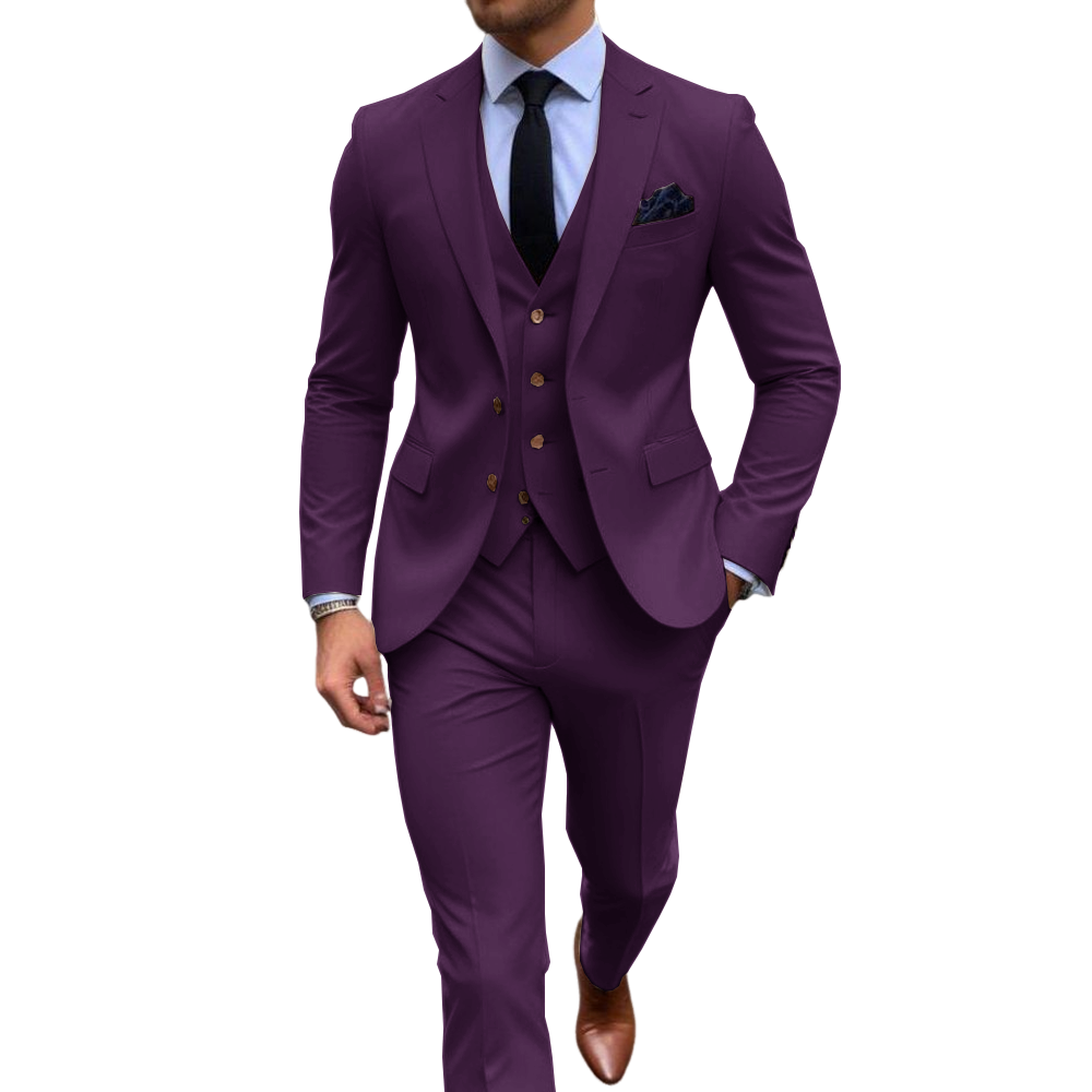 Traje de 3 Piezas Rosa para Ho - Men Formal Wear Pink reseña y precio