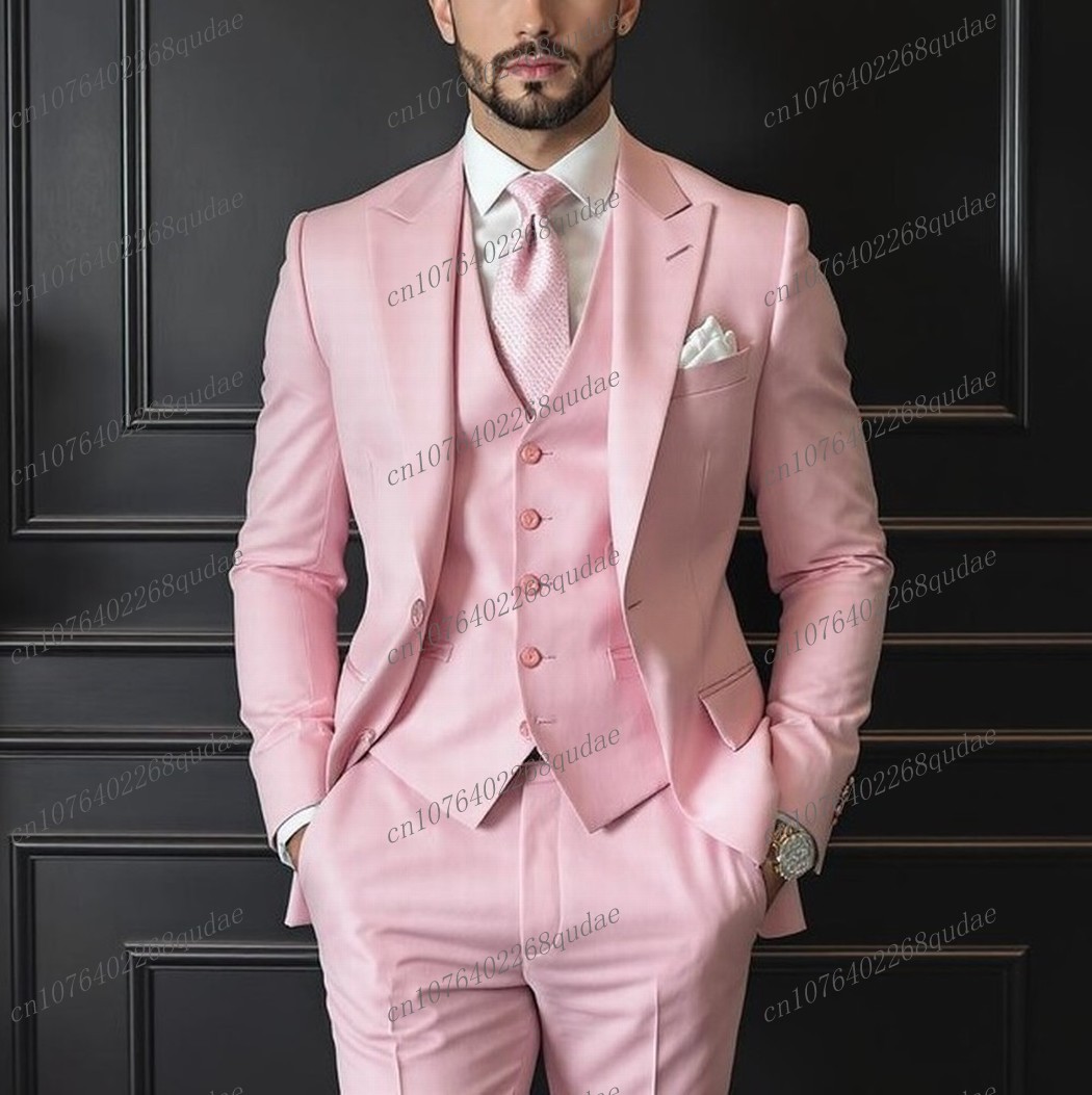 Traje rosa para hombre, ocasió - Men Formal Wear Pink reseña y precio