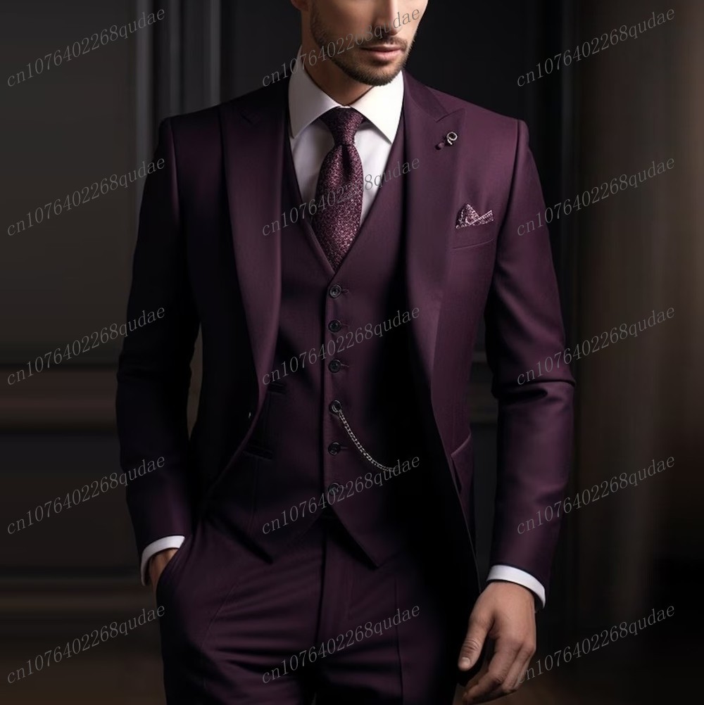 Traje Formal Morado Oscuro par - Men Formal Wear Purple reseña y precio