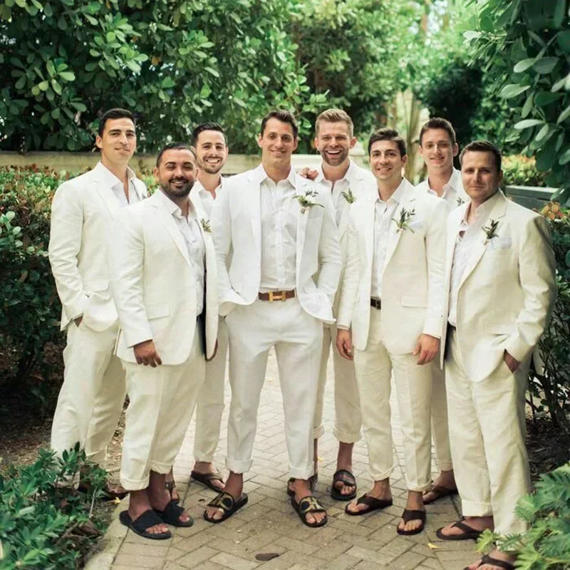Esmoquin de boda de lino para  - Men Formal Wear Modern reseña y precio