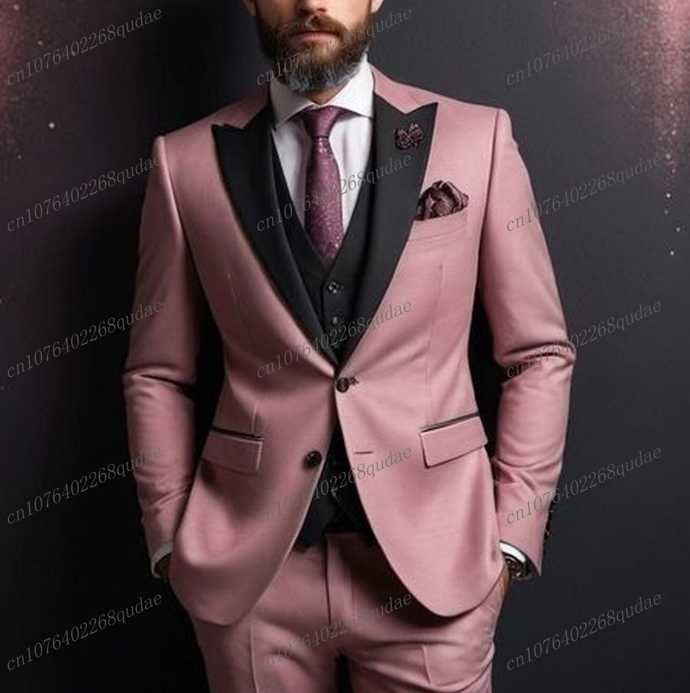 Traje Formal rosa oscuro y neg - Men Formal Wear Pink reseña y precio