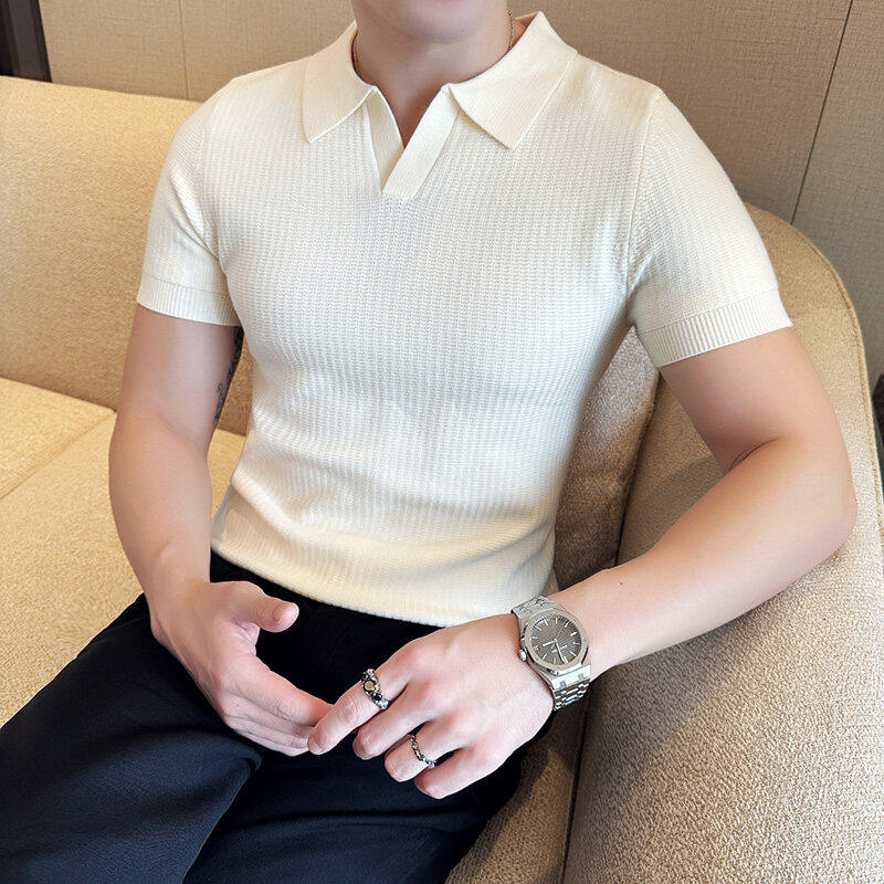 Suéter de punto jacquard con c - Men Formal Wear Modern reseña y precio