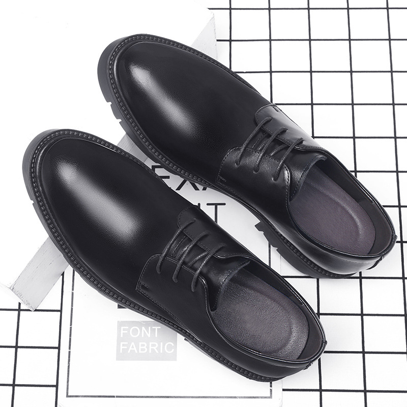Zapatos de vestir de cuero neg - Men Formal Wear Dress reseña y precio