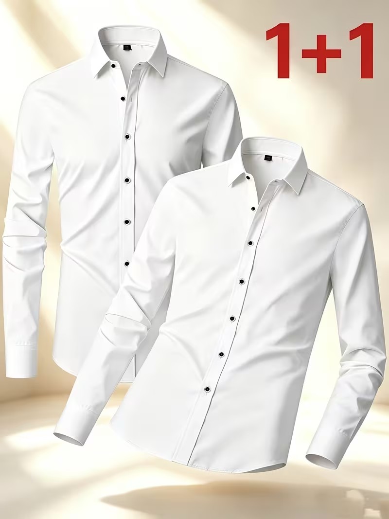 Camisa con Botones para Primav - Men'S Semi Formal Office Wear reseña y precio
