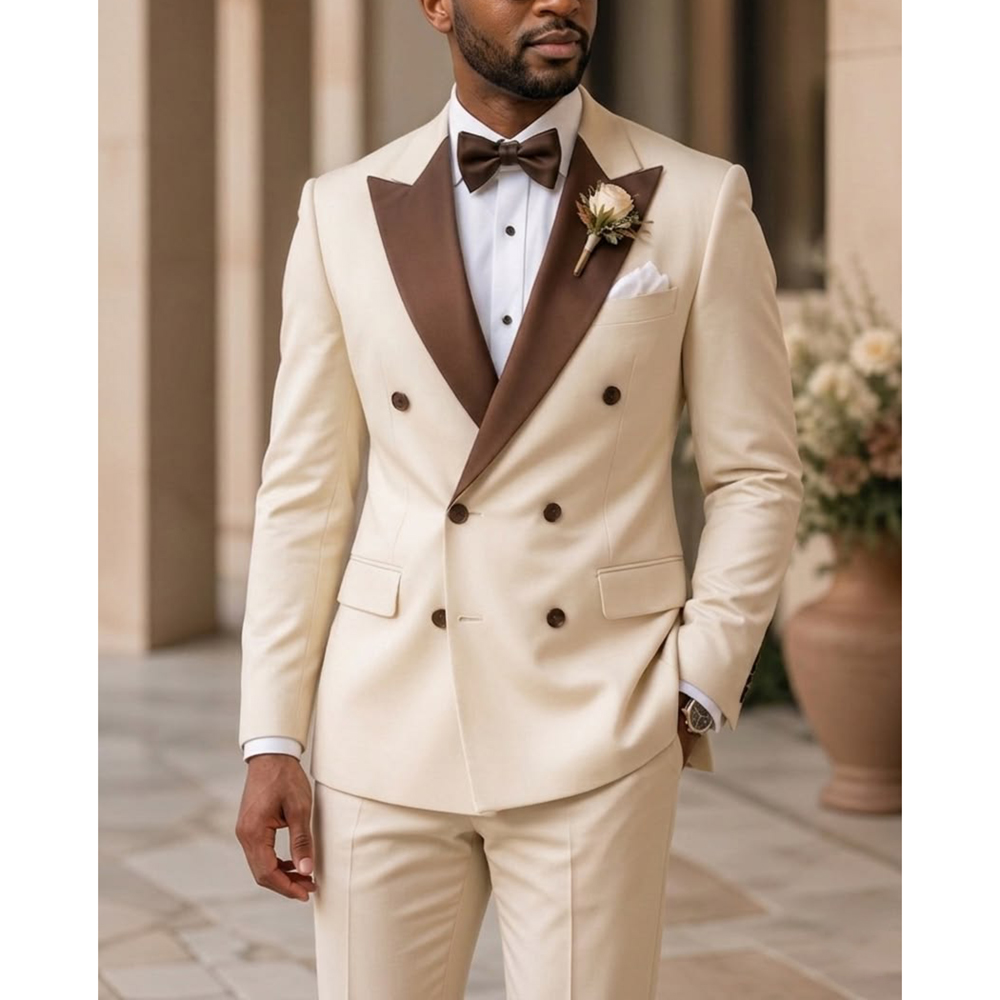 Traje de esmoquin de doble bot - Men Formal Wear Modern reseña y precio